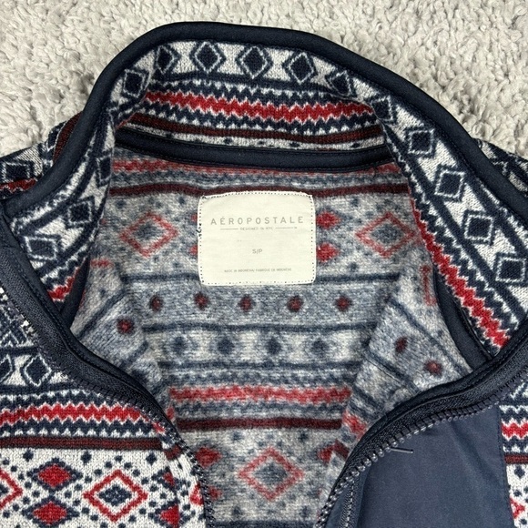 Aeropostale Sweater Womens Small Half Zip Aztec Layering Cozy Comfy Casual Layer - Picture 2 of 4